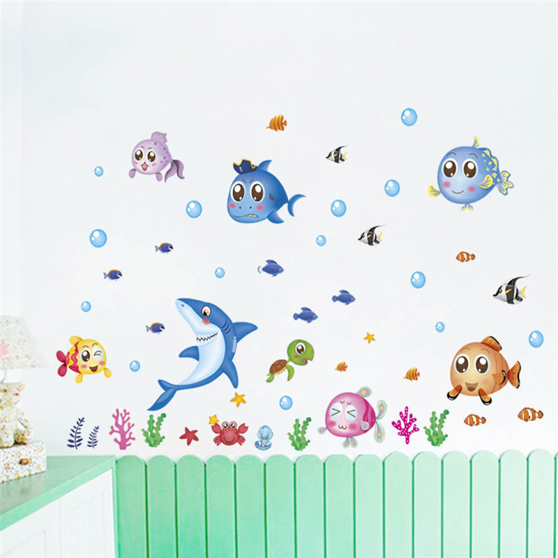 Stiker dinding gelembung paus  - Home Bathroom Wall Tiles ulasan dan harga
