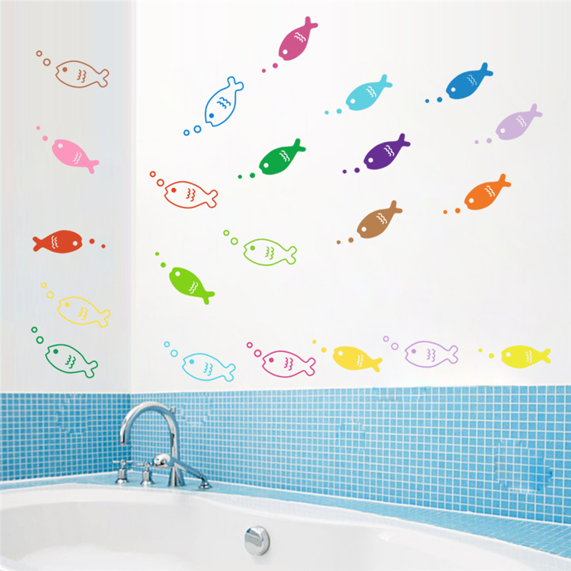 Stiker dinding gelembung paus  - Home Bathroom Wall Tiles ulasan dan harga