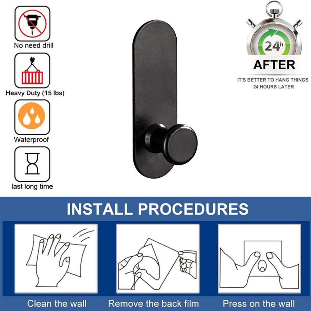 1-5 Buah Stiker Kait Dinding P - Robe Hook Adhesive ulasan dan harga