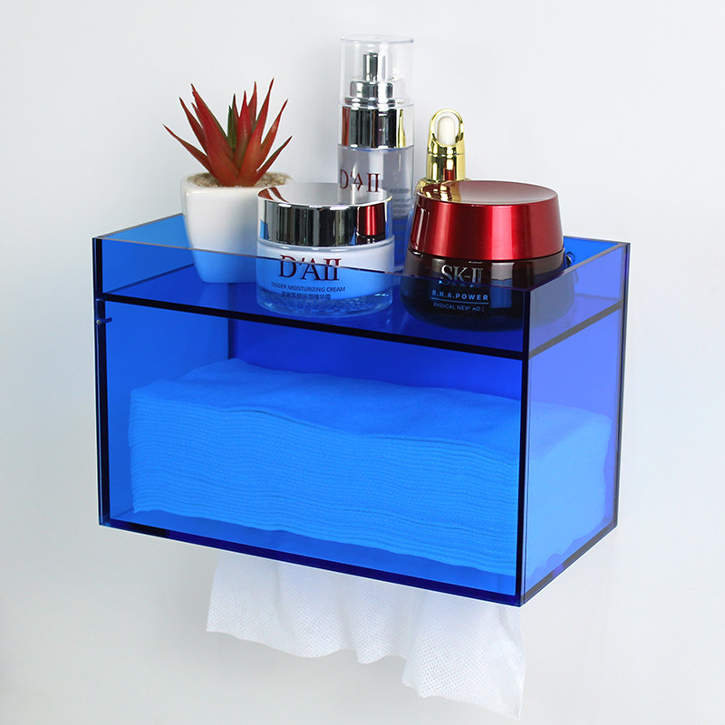 Kotak Penyimpanan Tisu Akrilik - Home Bathroom Paper Towel Holder ulasan dan harga