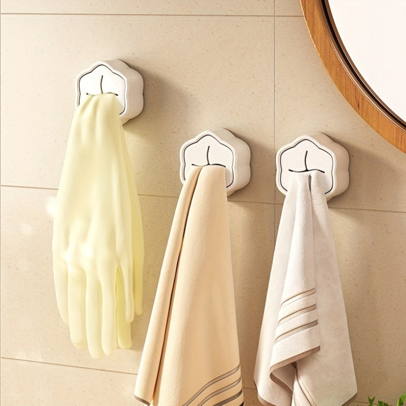 6 Buah Tempat Handuk Berpereka - Robe Hook Adhesive ulasan dan harga