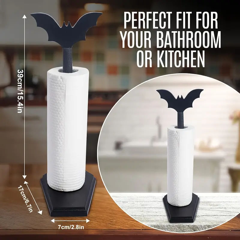 Tempat handuk kertas kelelawar - Home Bathroom Paper Towel Holder ulasan dan harga
