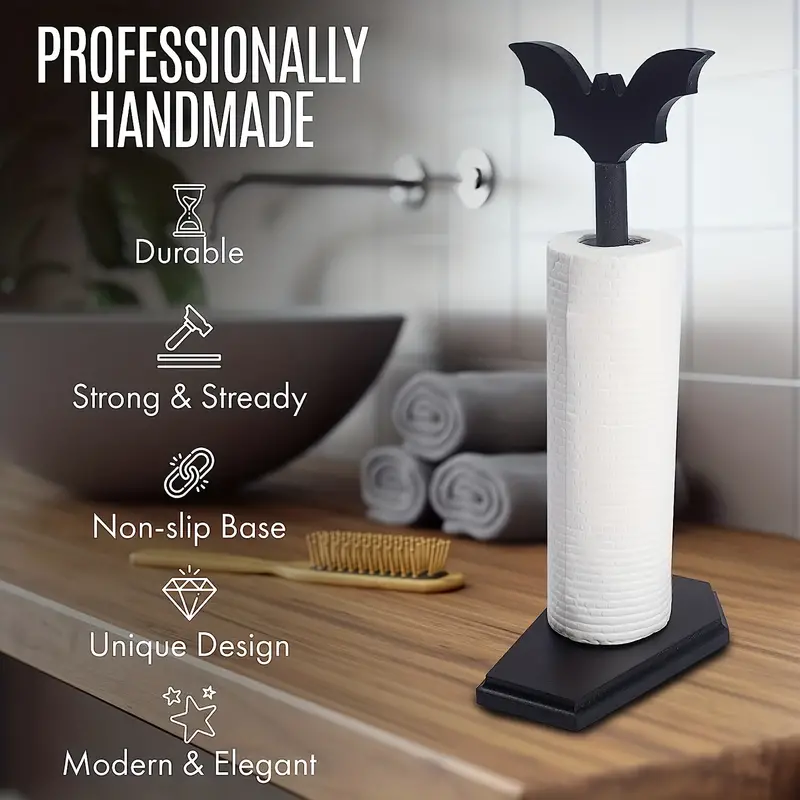Tempat handuk kertas kelelawar - Home Bathroom Paper Towel Holder ulasan dan harga