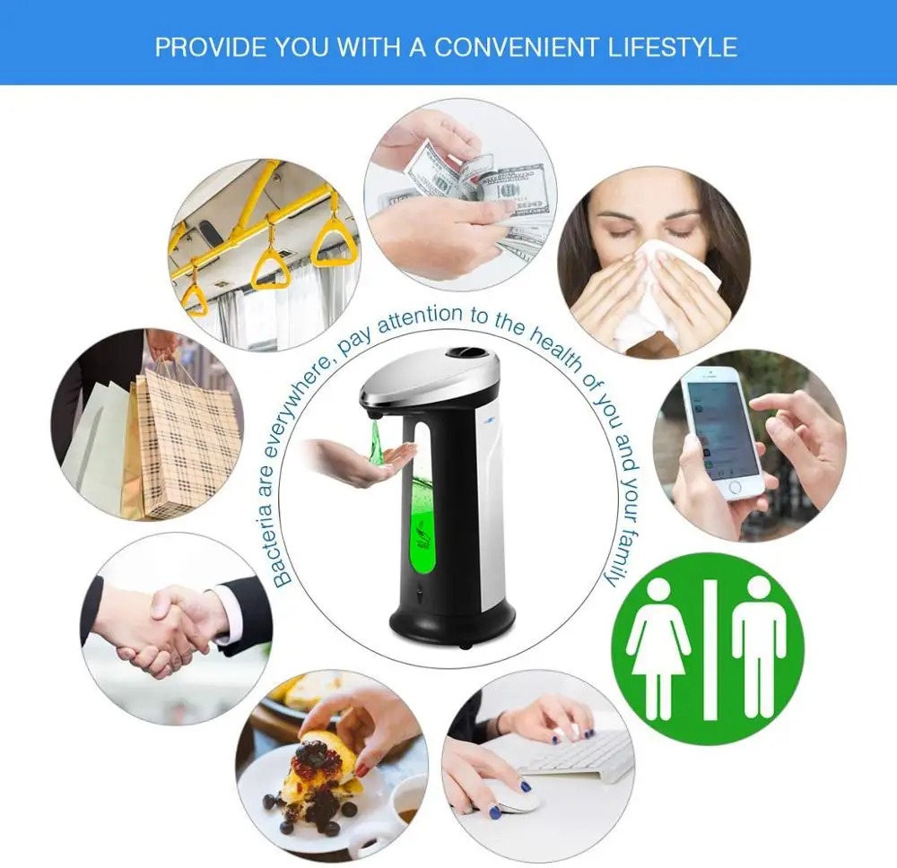 Dispenser Sabun Cair Otomatis  - Home Bathroom Soap Dispenser ulasan dan harga