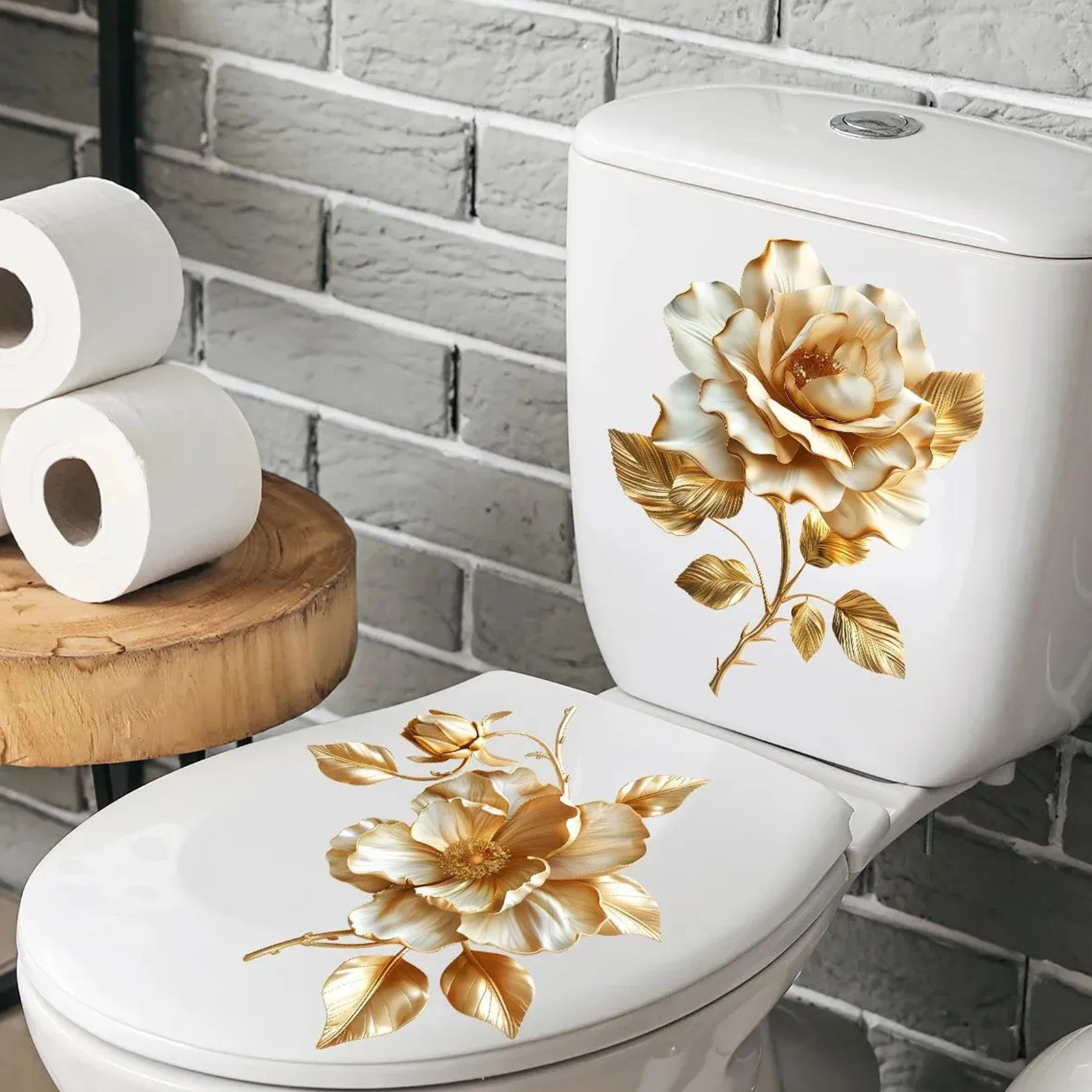 2 Buah Stiker Toilet Bermotif  - Home Of The Year Bathroom ulasan dan harga