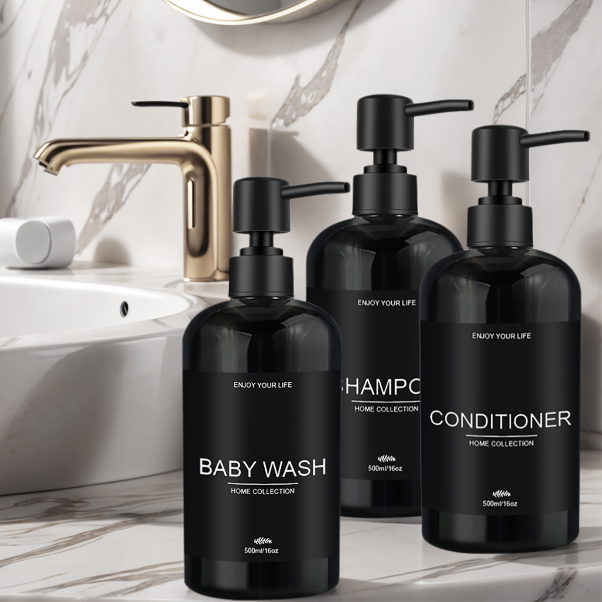 3 Buah Kondisioner Sampo Koson - Home Bathroom Soap Dispenser ulasan dan harga