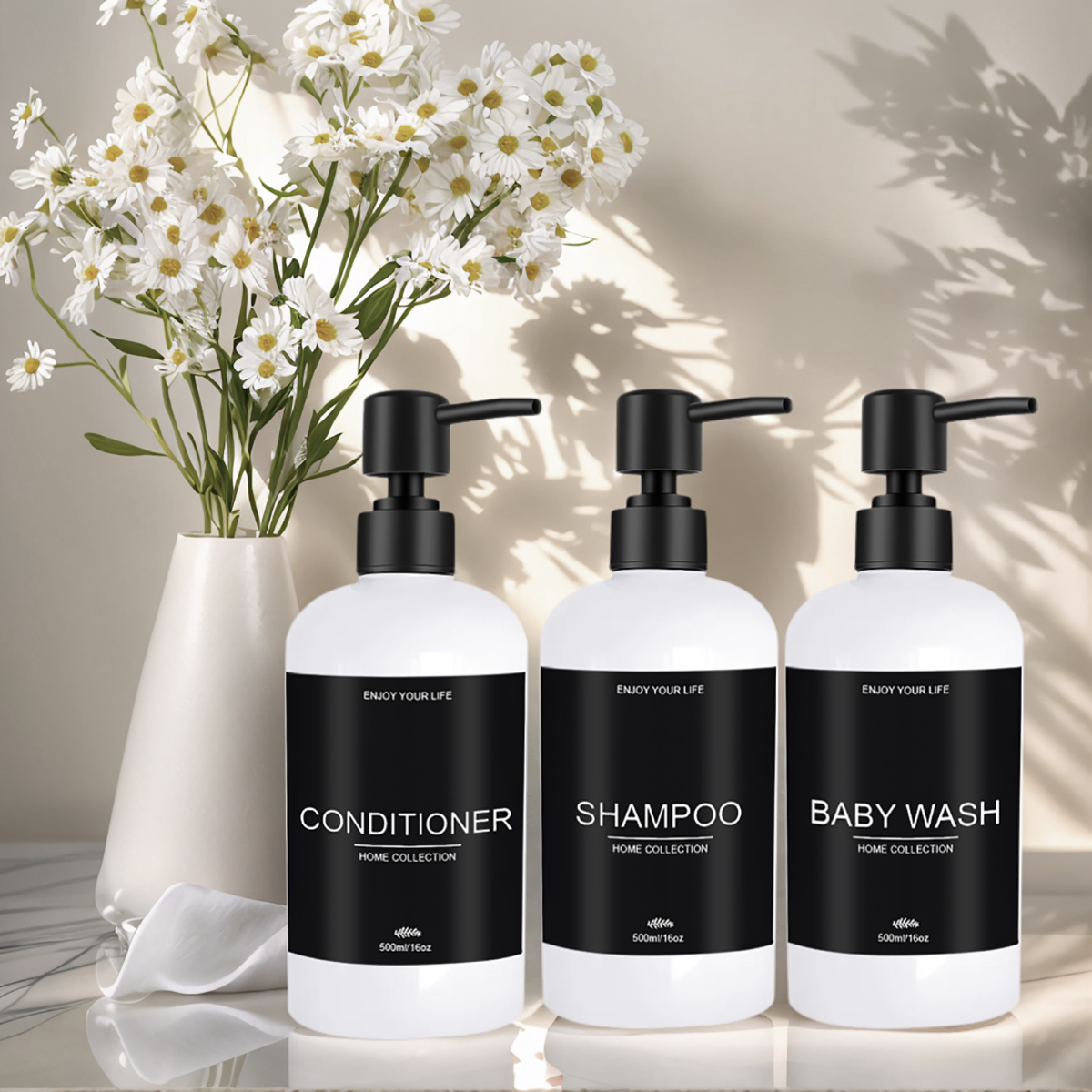 3 Buah Kondisioner Sampo Koson - Home Bathroom Soap Dispenser ulasan dan harga