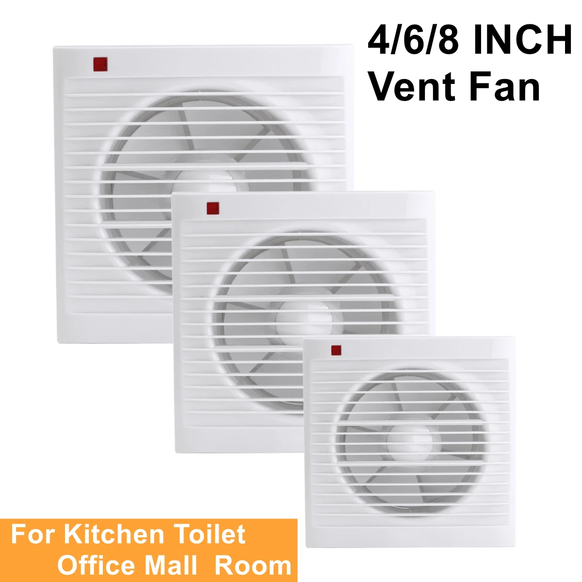 Kipas Exhaust Kamar Mandi 4 In - Home Bathroom Exhaust Fan ulasan dan harga