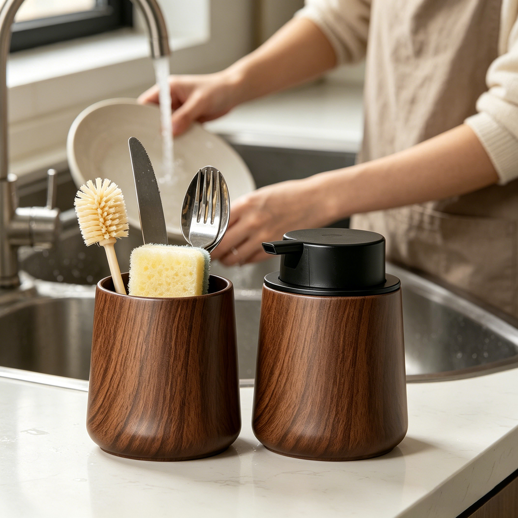 Dispenser Sabun Tangan Elegan  - Home Bathroom Soap Dispenser ulasan dan harga