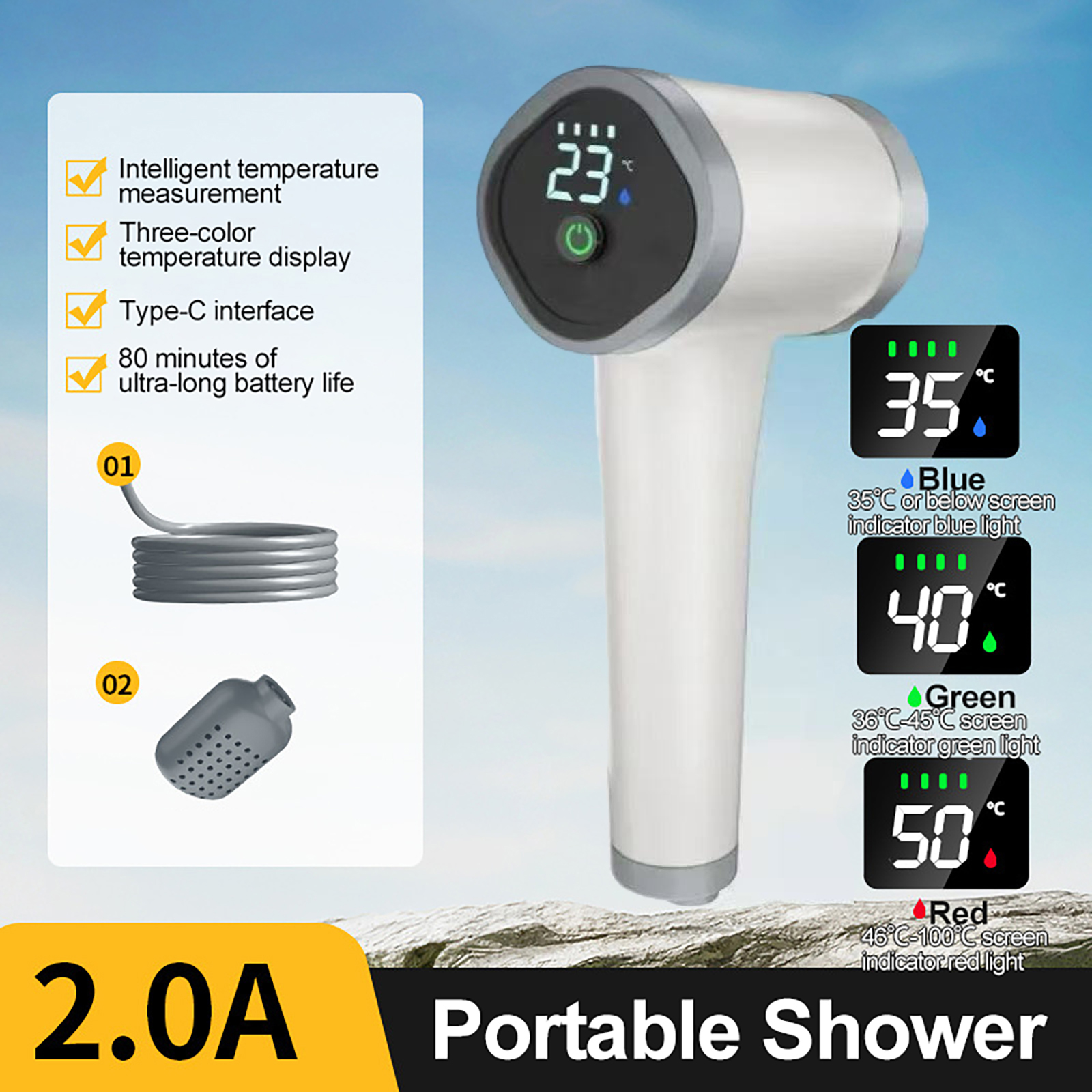 Alat Mandi Portabel Luar Ruang - Home Bath ulasan dan harga