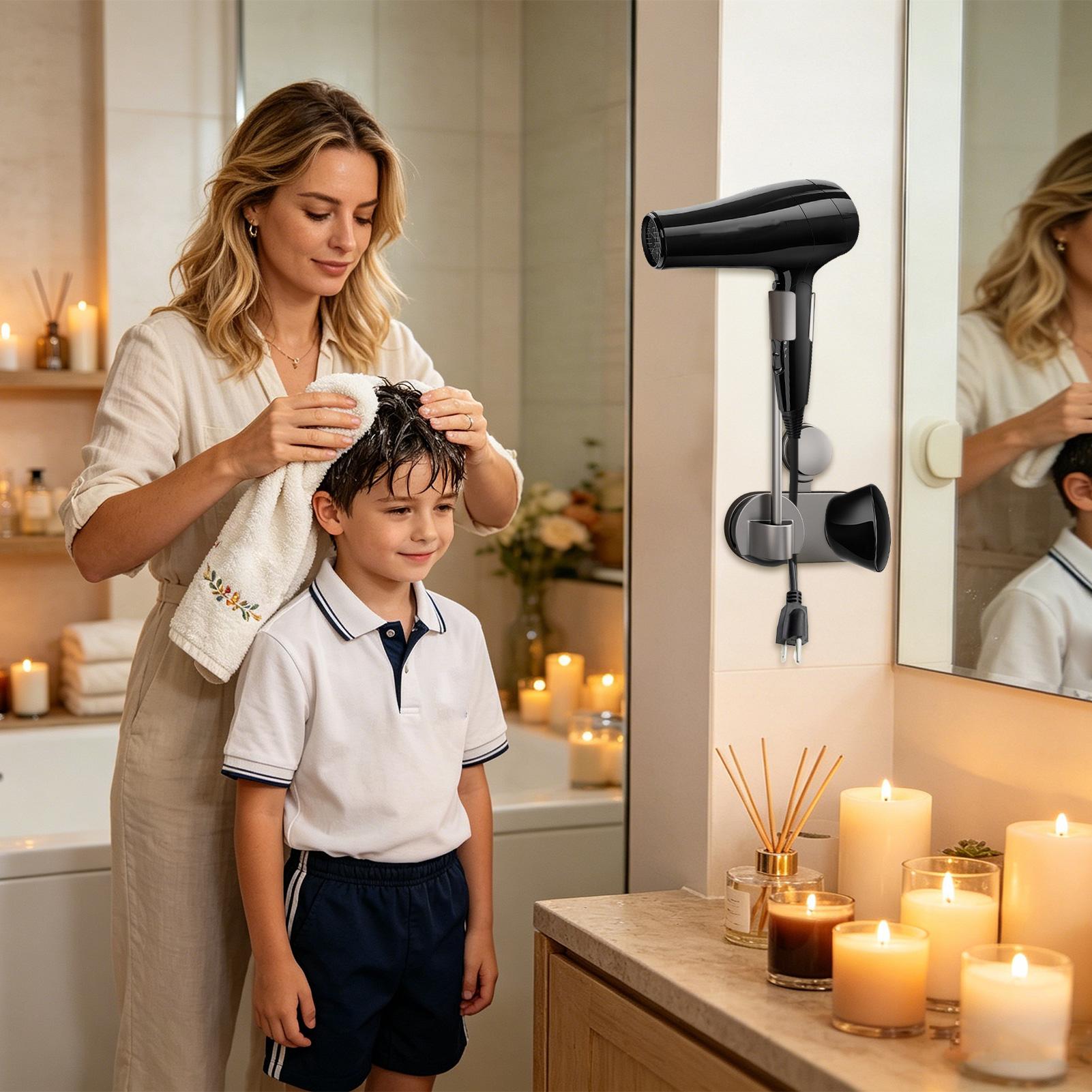 Penyangga Pengering Rambut Din - Home Bathroom Hand Dryer ulasan dan harga